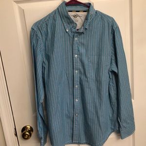 Club Room slim fit Dress Shirt size Large